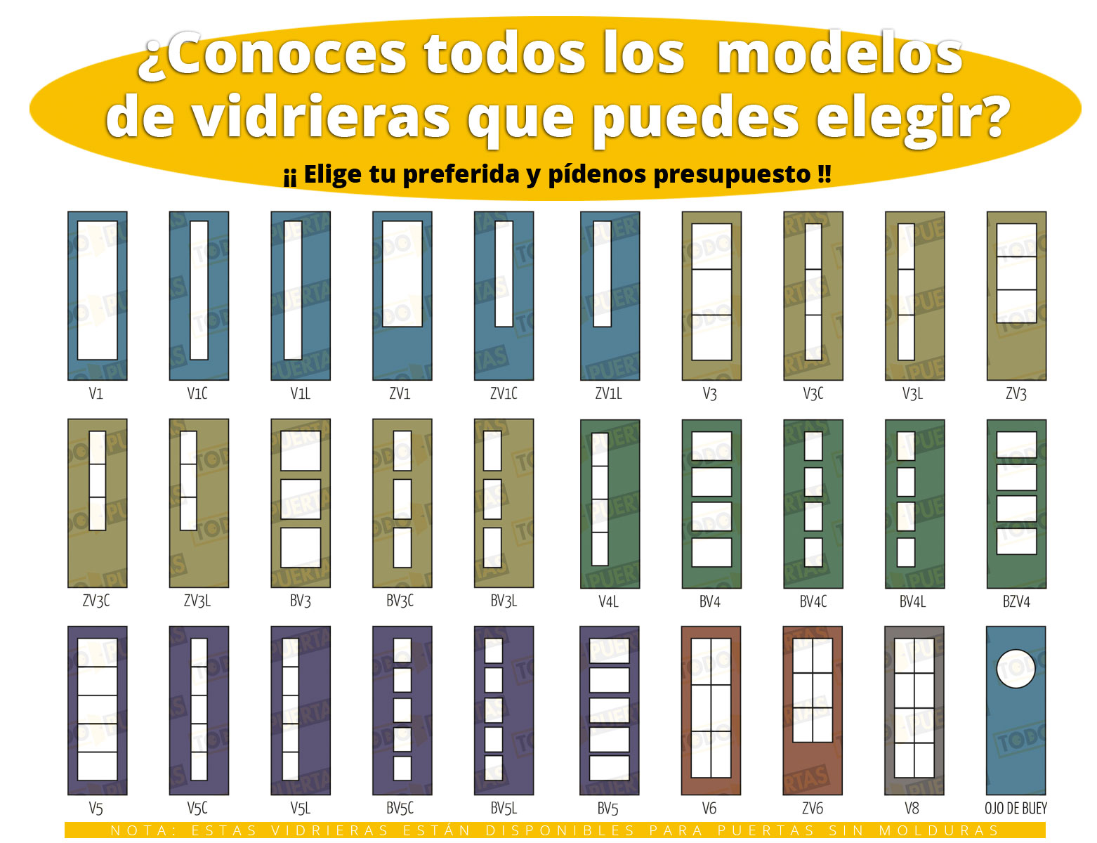 vidrieras puertas de interior