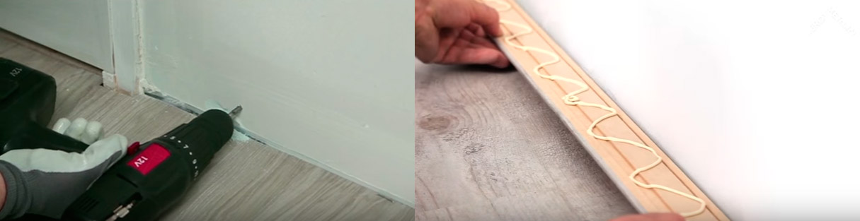 Cómo instalar un rodapié