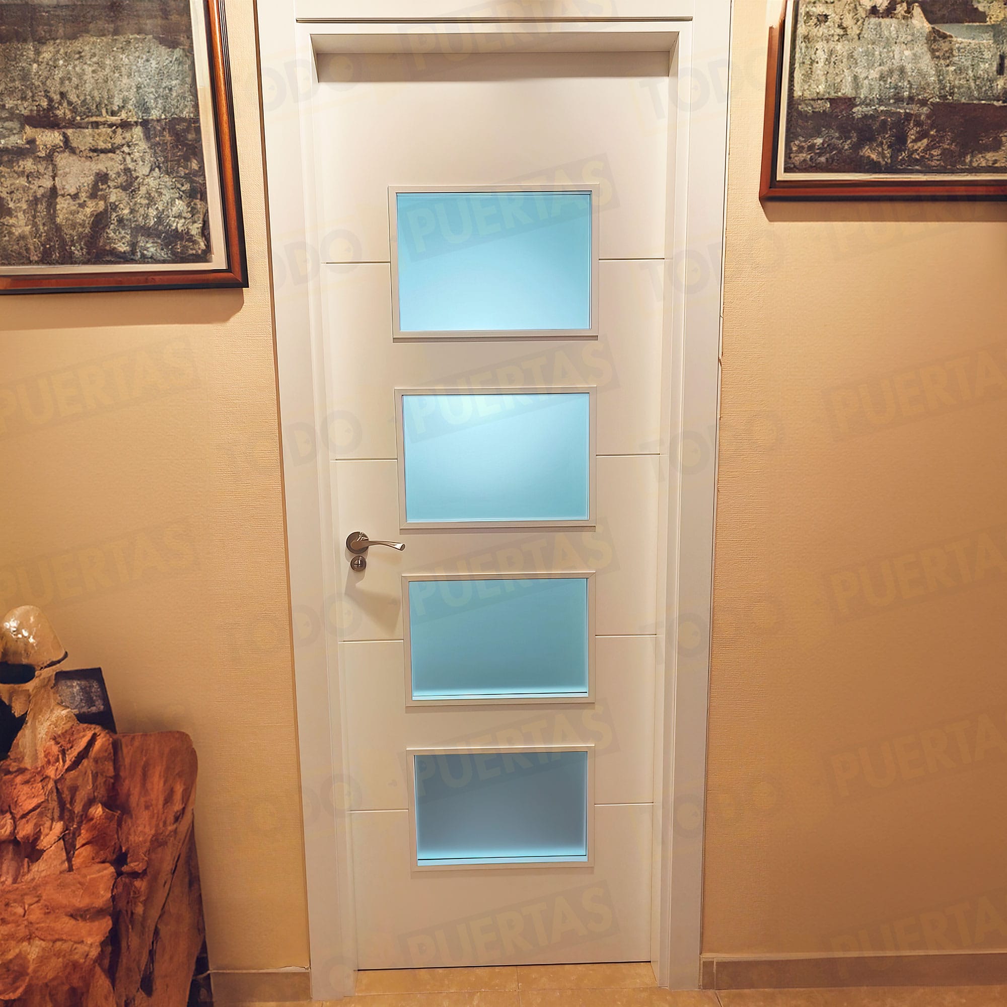 Foto Puertas Lacadas Blancas cliente 51