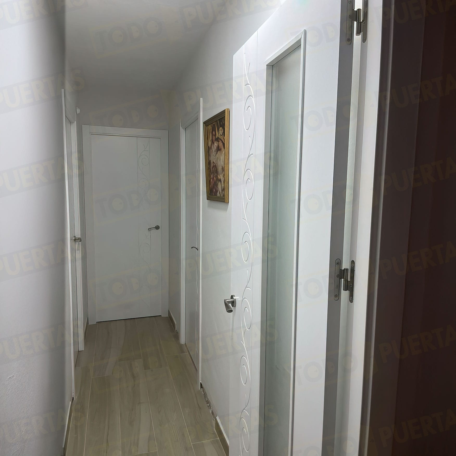 Foto Puertas Lacadas Blancas cliente 31