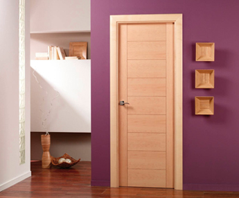 Puertas de Interior Rechapadas en Madera Natural