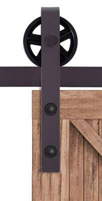 Guía para Puerta Corredera Tipo Rueda de Granero (NEGRA)