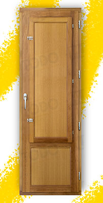 Balconera Grande de Madera Natural de Iroko Mod. Huelva V1 Barniz