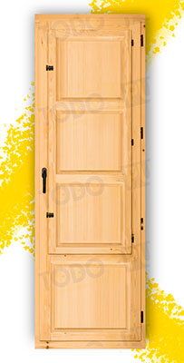 Balconera Grande de Madera Natural de Pino Mod. Huesca V1 Barniz