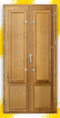 Balconera Grande de Madera Natural de Iroko Mod. Huelva V2 Barniz