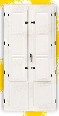 Balconera Grande de Madera Natural de Iroko Mod. Huesca V2 Lacada