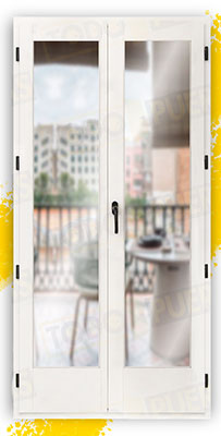 Balconera 200 cm alto de Madera Natural de Iroko Mod. V2 Lacada