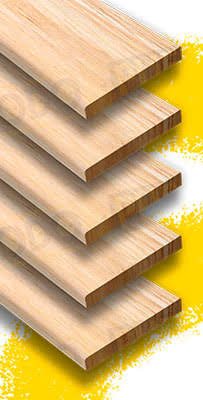 Pack de 5 tapetas Macizas de Pino Macizo Acabado en crudo de 2200x70x10 mm