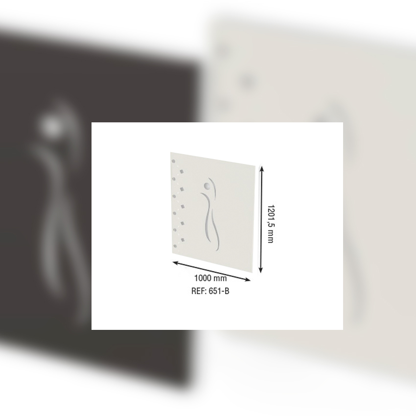 Panel Decorativo Blanca Mod. 651 Silueta de Bronpi