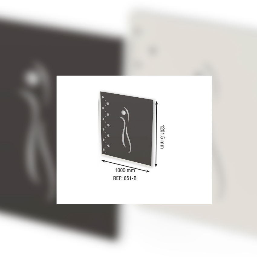 Panel Decorativo Negro Mod. 651 de Bronpi
