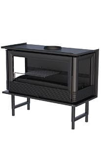 Estufa de Leña Insertable Mod. Paris 90-3C de Bronpi