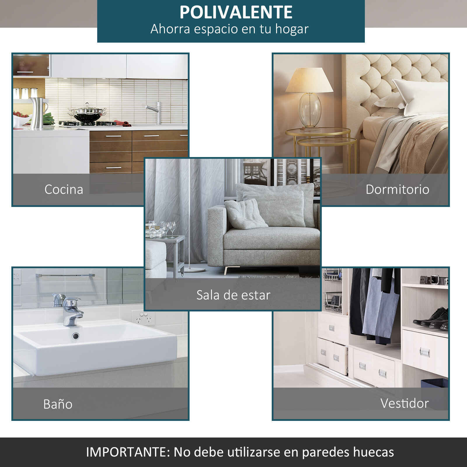 Guía para Puerta Corredera Tipo Rueda de Granero (NEGRA)