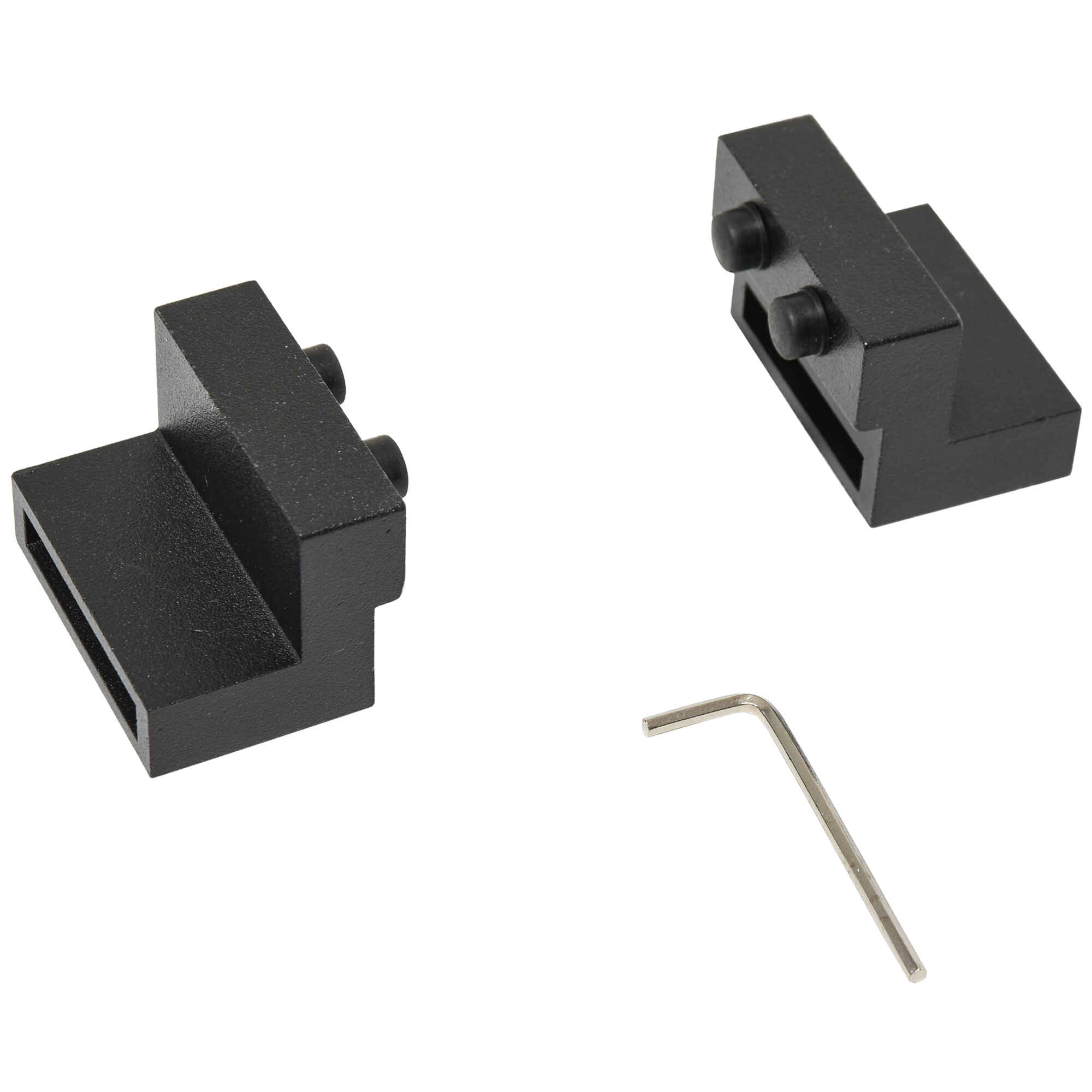 Guía Doble para Puerta Corredera de Granero (NEGRA)