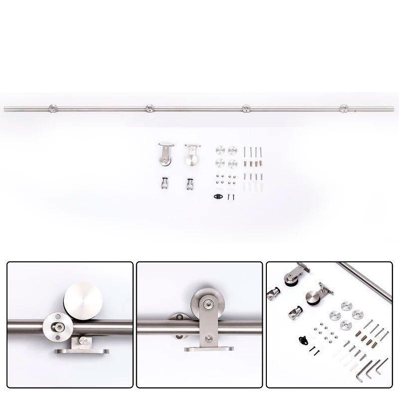 Guía Puerta Corredera Riel Acero (Inox)