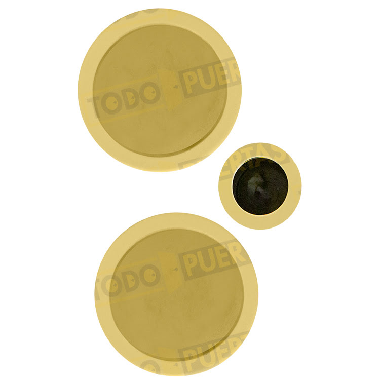 Uñero Mod. 5200 Redondo Dorado para Puerta Corredera