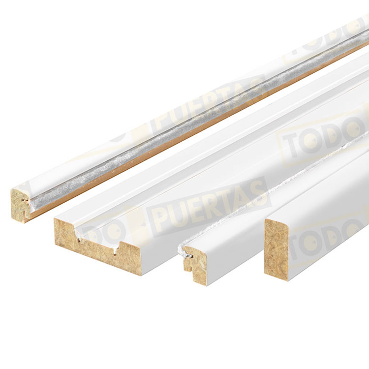 Kit Revestimiento Correderas MDF Lacado Blanco