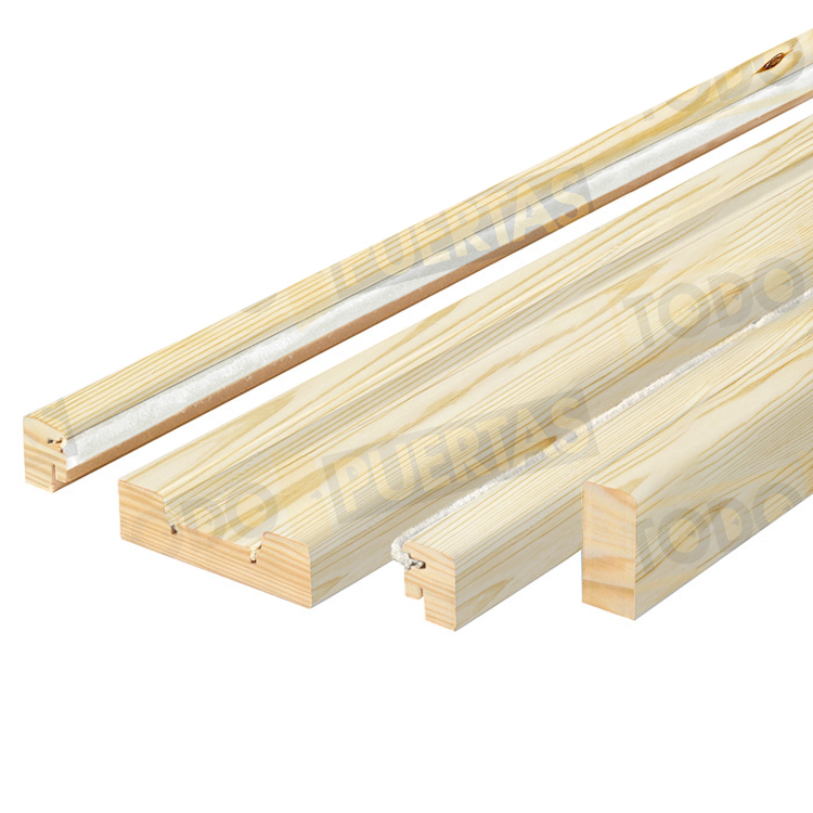 Kit Revestimiento Correderas Pino Macizo en Crudo