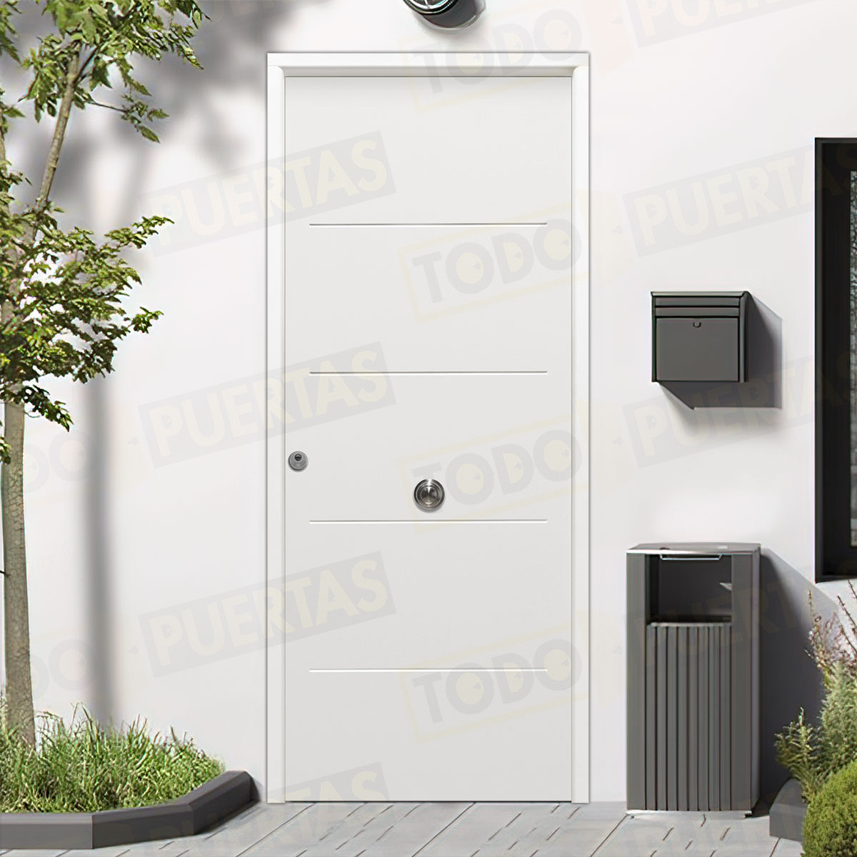 Puerta Acorazada 1105 Sagacor 100 Blanca (Dos Caras Iguales)