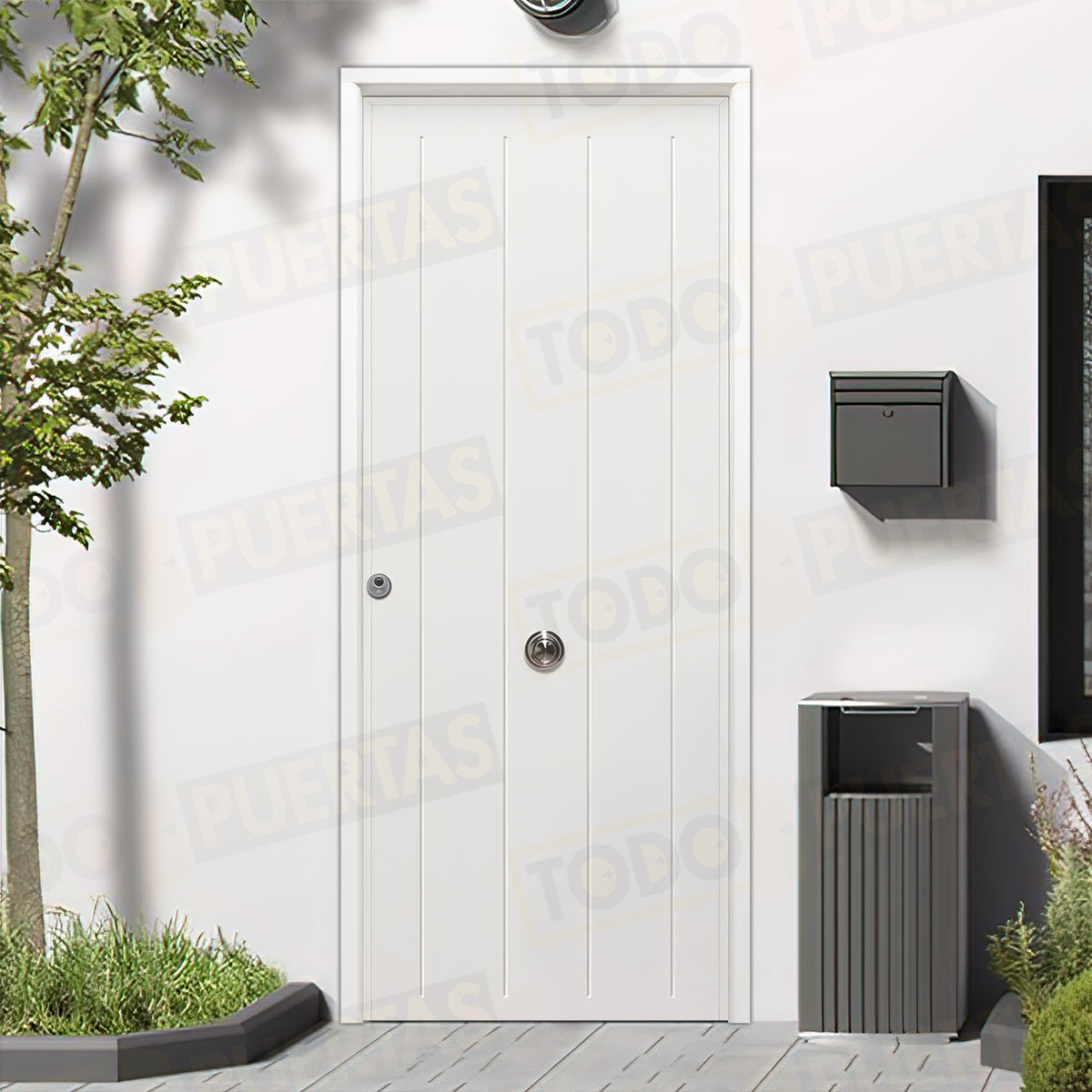 Puerta Acorazada 1150 Sagacor 100 Blanca (Dos Caras Iguales)