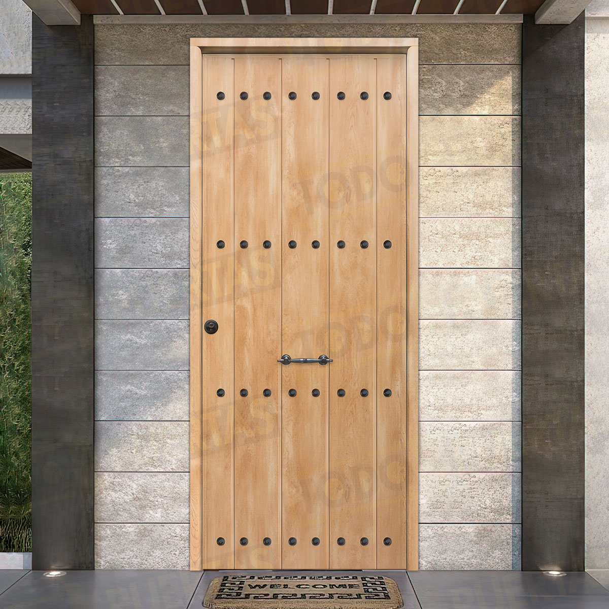 Puerta Acorazada 1150 CL Sagacor 100 Roble (Dos Caras Iguales)