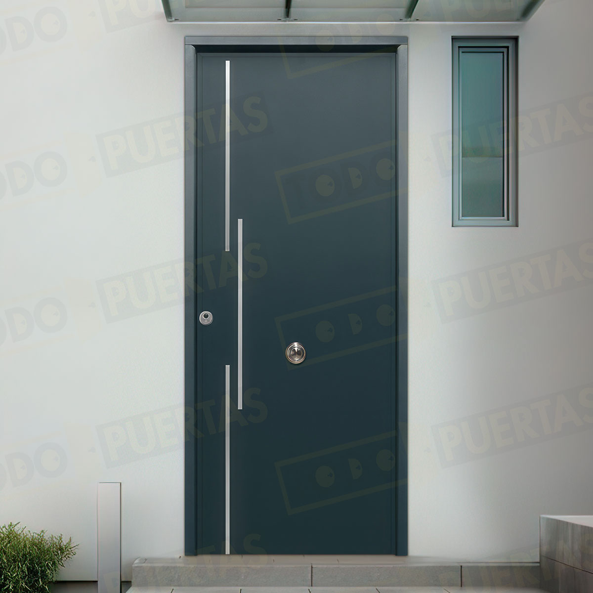 Puerta Acorazada Acacia FM Sagacor 100 Gris Antracita 7016 (Dos Caras Iguales)