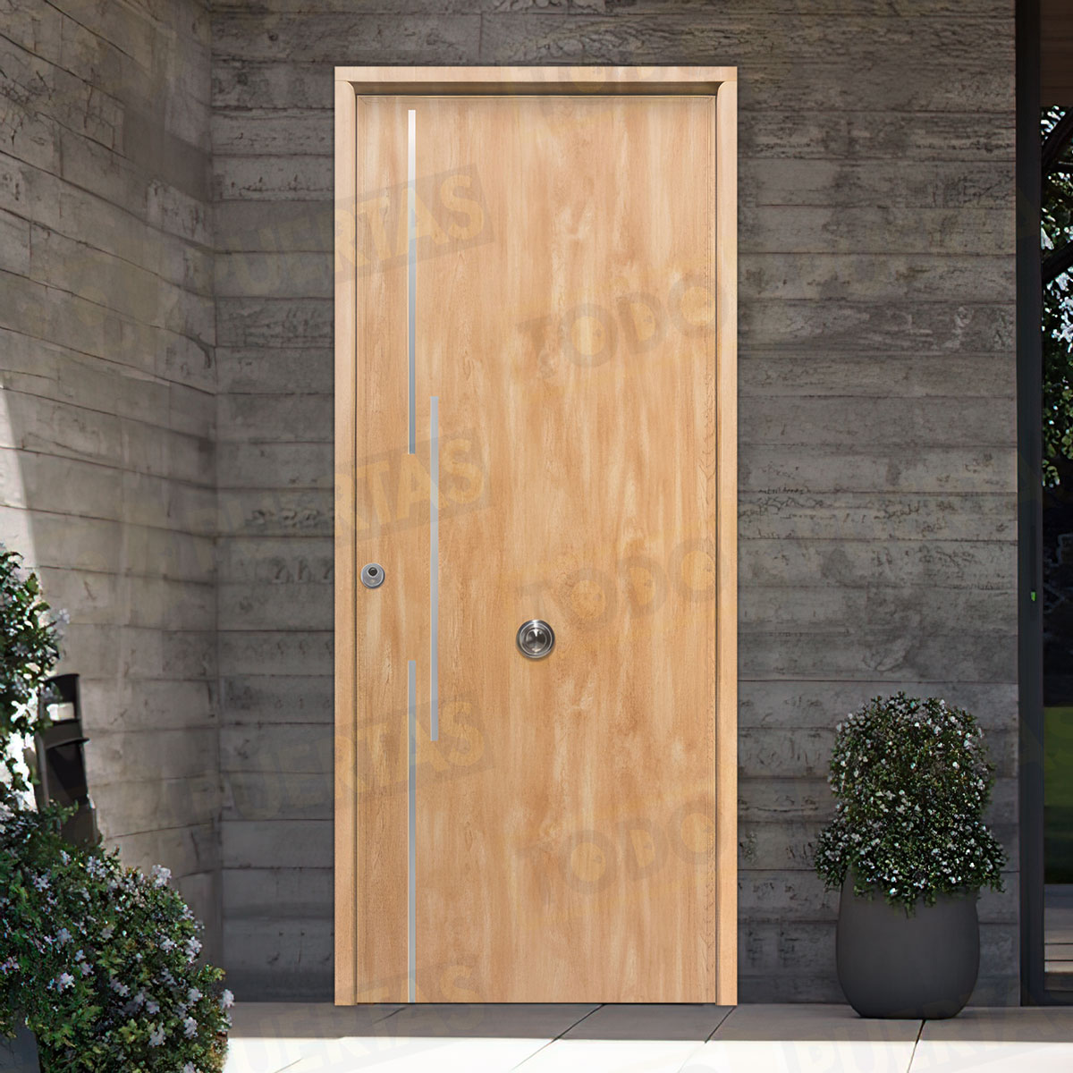 Puerta Acorazada Acacia FM Sagacor 100 Roble (Dos Caras Iguales)