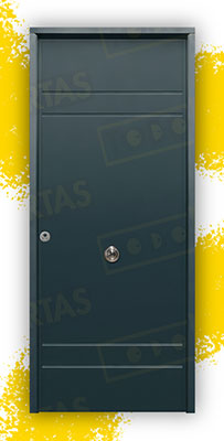 Puerta Acorazada Azalea Sagacor 100 Gris Antracita 7016 (Dos Caras Iguales)