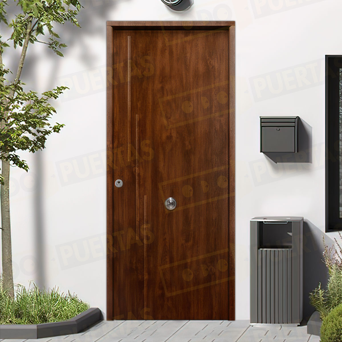 Puerta Acorazada Camelia Sagacor 100 Roble Viejo (Dos Caras Iguales)