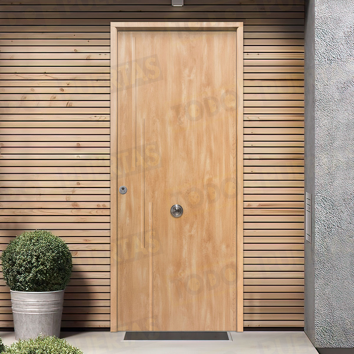 Puerta Acorazada Camelia Sagacor 100 Roble (Dos Caras Iguales)