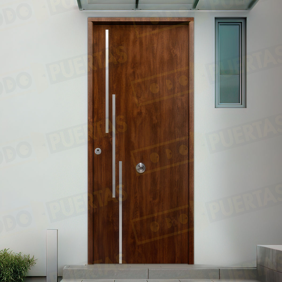 Puerta Acorazada Camelia FM Sagacor 100 Roble Viejo (Dos Caras Iguales)