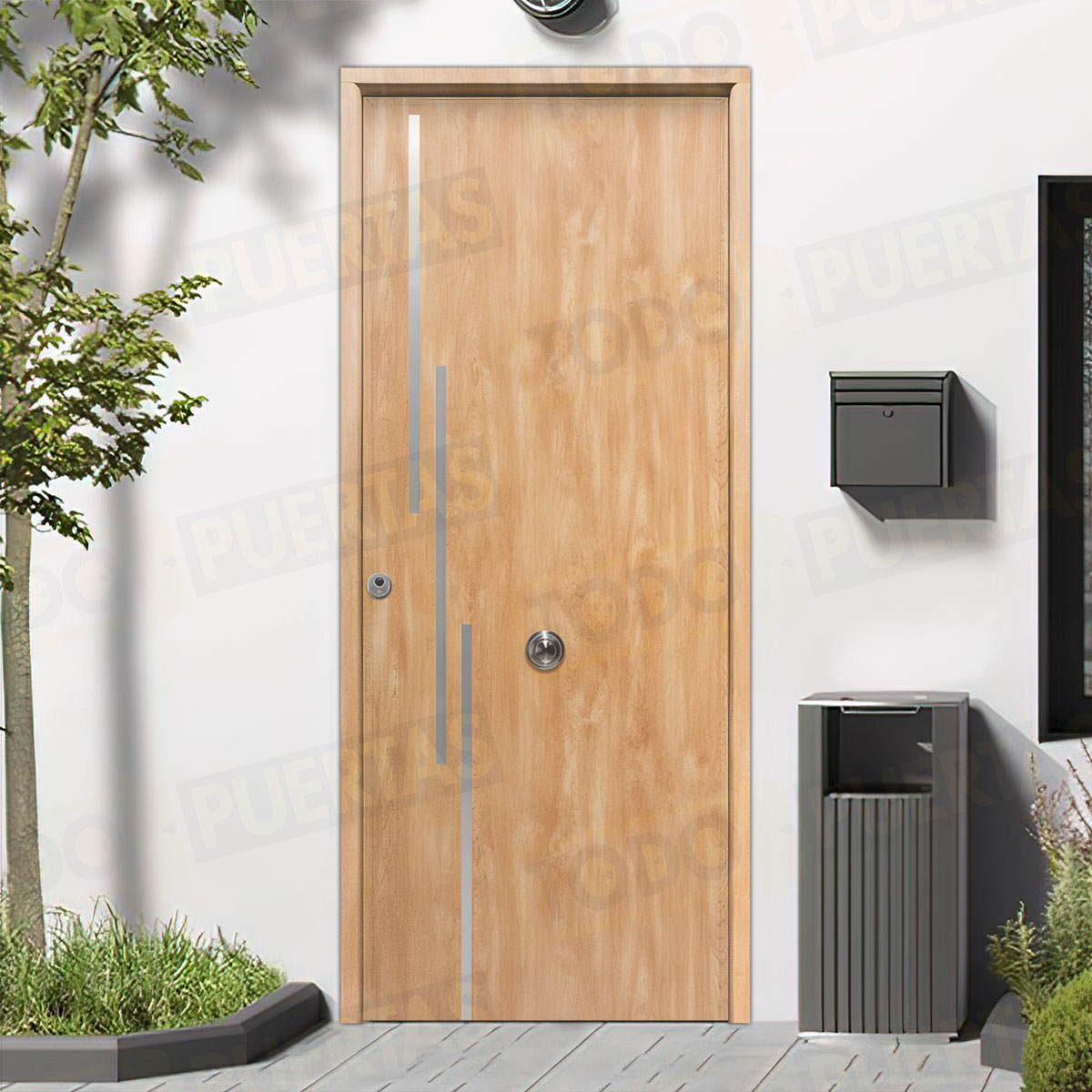 Puerta Acorazada Camelia FM Sagacor 100 Roble (Dos Caras Iguales)