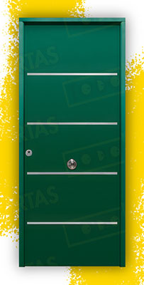 Puerta Acorazada Cintia FM Sagacor 100 Verde Musgo 6005 (Dos Caras Iguales)
