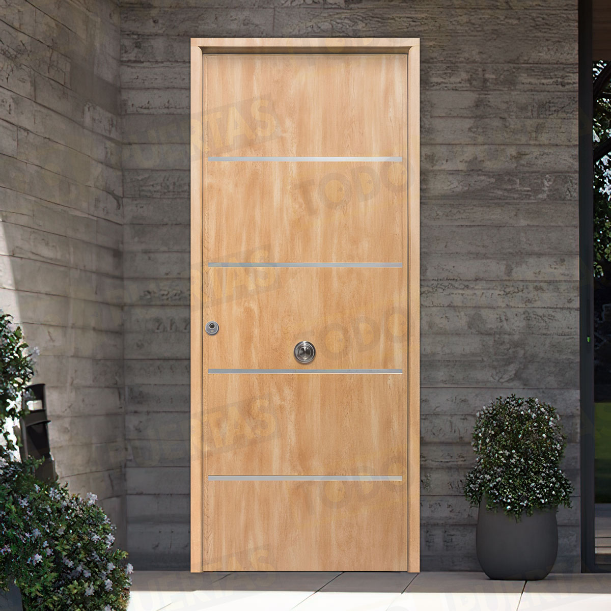 Puerta Acorazada Cintia FM Sagacor 100 Roble (Dos Caras Iguales)