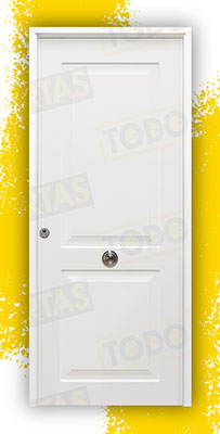 Puerta Acorazada Clásica Sagacor 100 Blanca (Dos Caras Iguales)