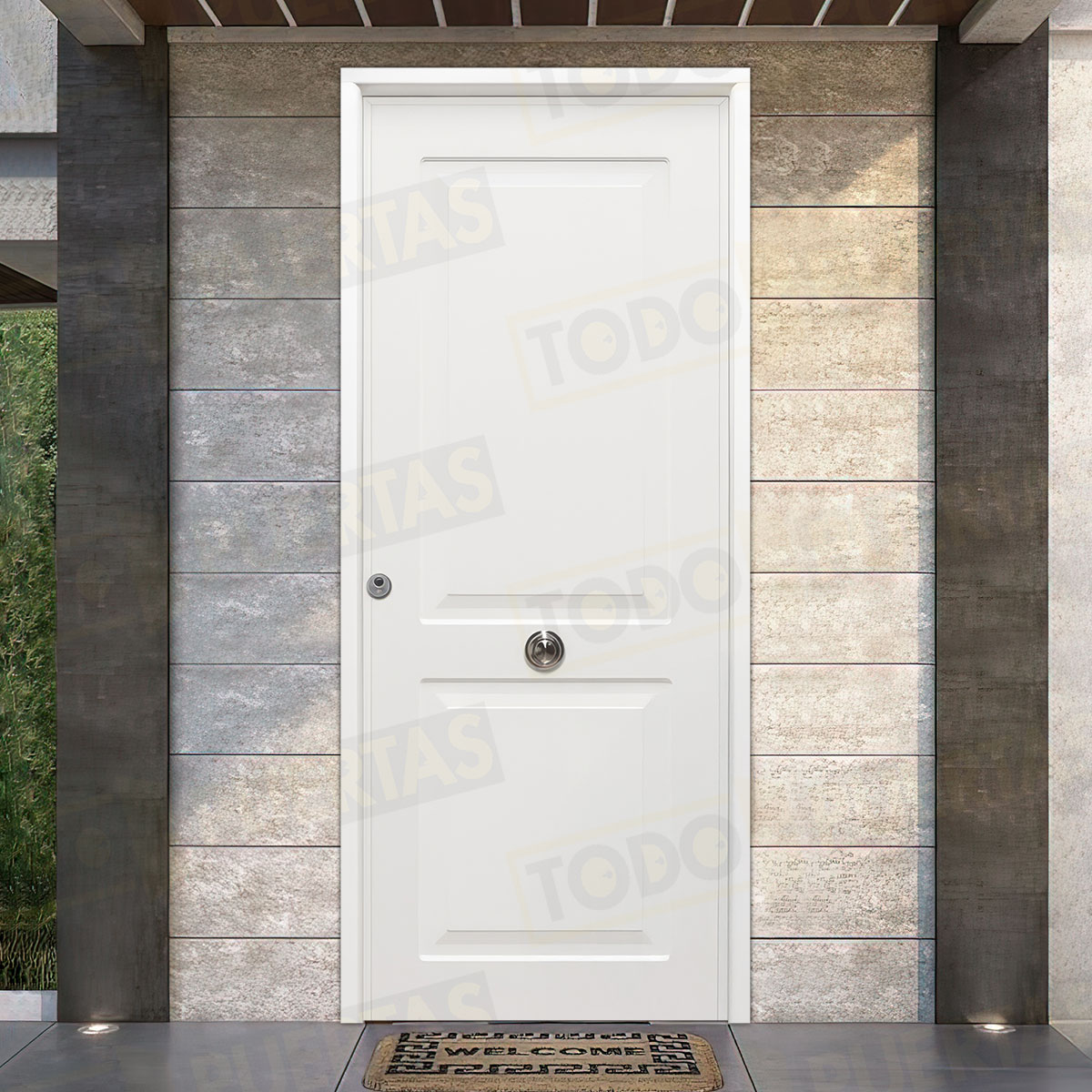 Puerta Acorazada Clásica Sagacor 100 Blanca (Dos Caras Iguales)