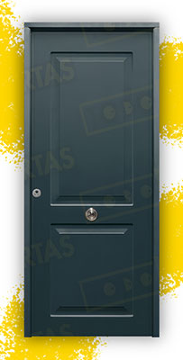 Puerta Acorazada Clásica Sagacor 100 Gris Antracita 7016 (Dos Caras Iguales)
