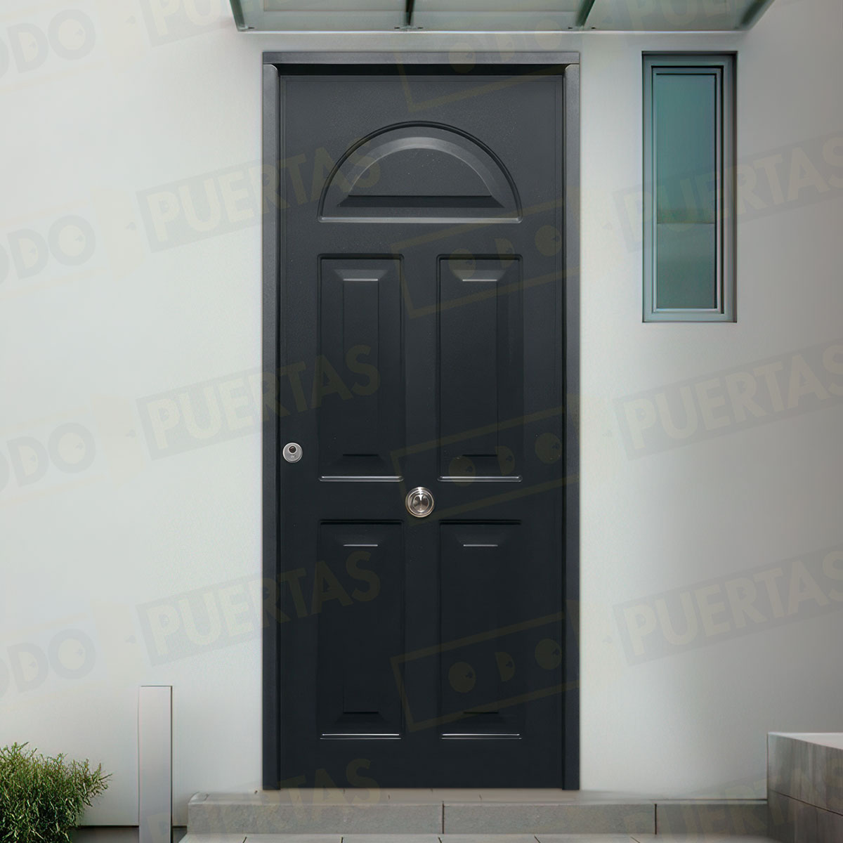 Puerta Acorazada Coral Sagacor 100 Gris Oxidon (Dos Caras Iguales)