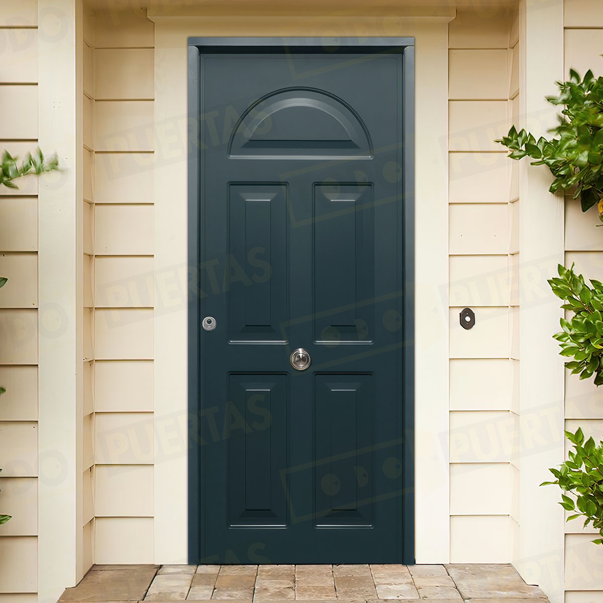 Puerta Acorazada Coral Sagacor 100 Gris Antracita 7016 (Dos Caras Iguales)