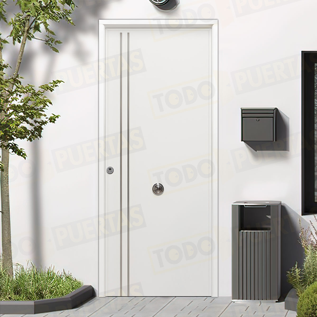 Puerta Acorazada Iris FM Sagacor 100 Blanca (Dos Caras Iguales)