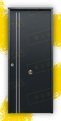 Puerta Acorazada Iris FM Sagacor 100 Gris Oxidon (Dos Caras Iguales)