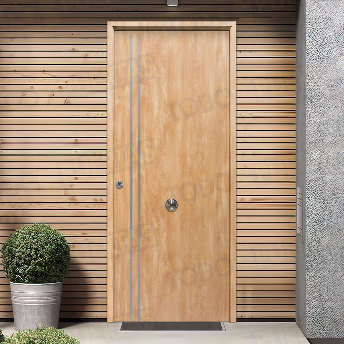 Puerta Acorazada Iris FM Sagacor 100 Roble (Dos Caras Iguales)