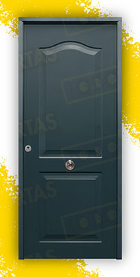 Puerta Acorazada Semiprovenzal Sagacor 100 Gris Antracita 7016 (Dos Caras Iguales)