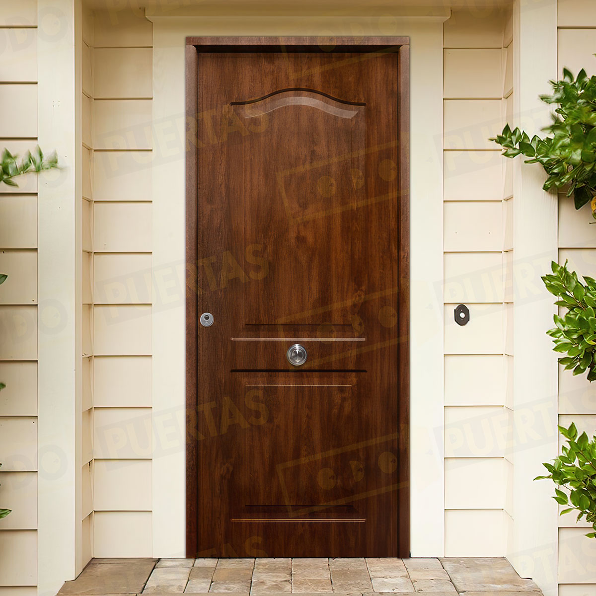 Puerta Acorazada Semiprovenzal Sagacor 100 Roble Viejo (Dos Caras Iguales)