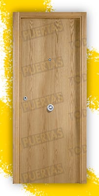 Puerta Block Blindada Mod. Islandia Roble 2060x870 mm.