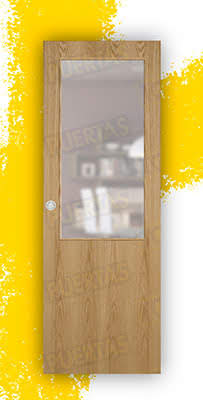 Puerta Corredera Mod. Islandia Roble ZV1