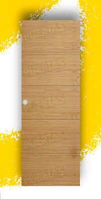 Puerta Corredera Mod. Zanzibar Roble