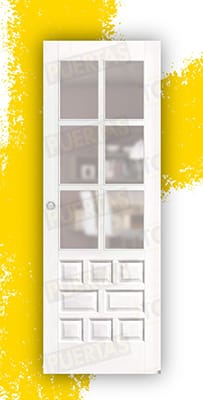 Puerta Corredera Mod. Castellana ZV6 Lacada Blanca