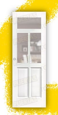 Puerta Corredera Mod. Jambrina V Lacada Blanca