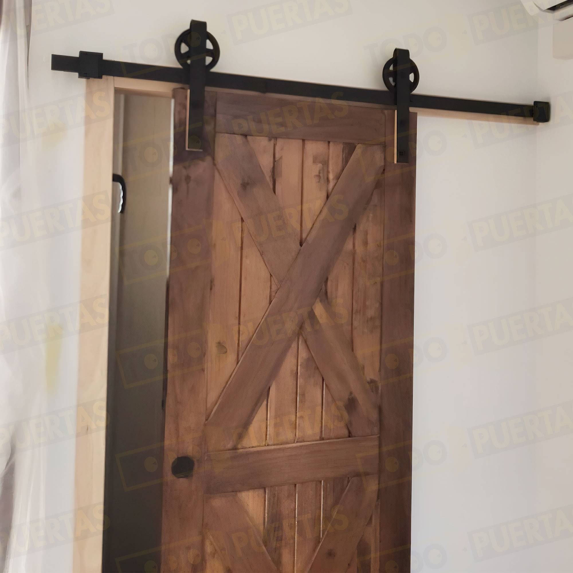 Puerta Corredera de Granero Pino Macizo Mod. GR003 (CRUDO)