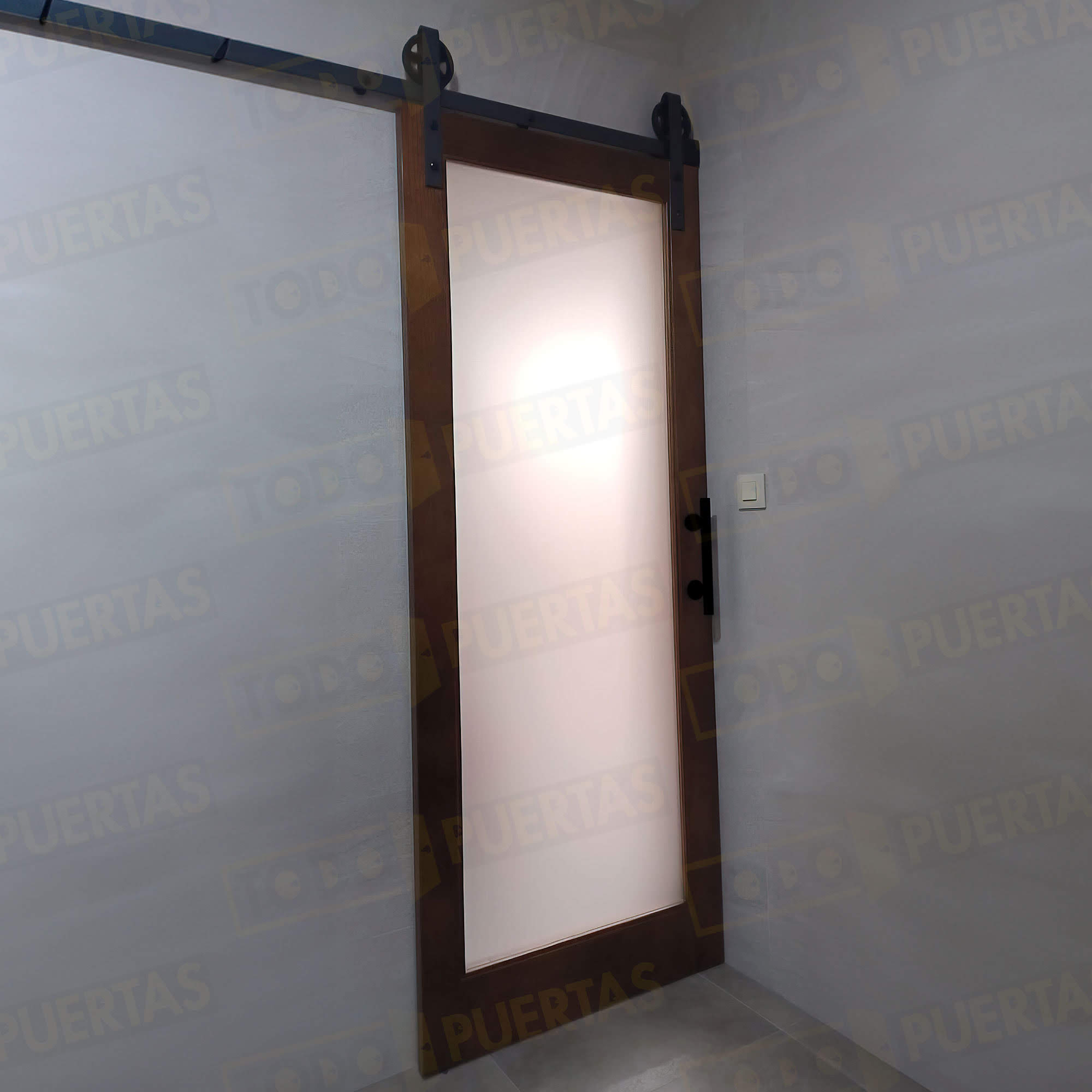 Puerta Corredera de Granero Pino Macizo Mod. GR004 V1 (CRUDO)